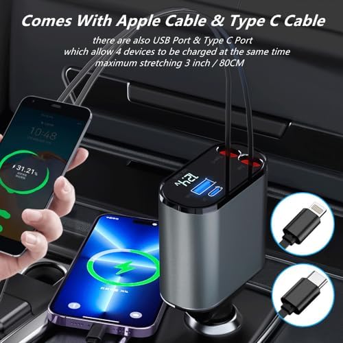 4 in 1 Retractable Charger