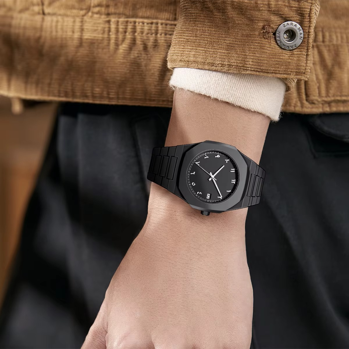 Blvck Arabic Watch – Waterproof Casual Fashion Wristwatch for Men & Women