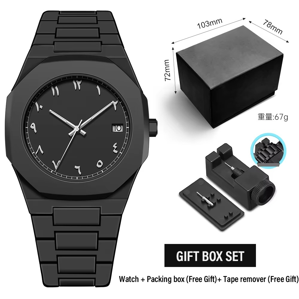 Blvck Arabic Watch – Waterproof Casual Fashion Wristwatch for Men & Women