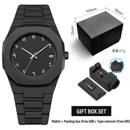 Blvck Arabic Watch – Waterproof Casual Fashion Wristwatch for Men & Women